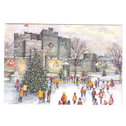 CASTLE RUSHEN - PACK OF 5 CHRISTMAS CARDS XMO11